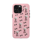 Tough Phone Case Cute Dog & Paws Design