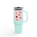 Cute Pet-Themed Insulated Travel Mug, 40oz