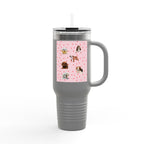 Cute Pet-Themed Insulated Travel Mug, 40oz