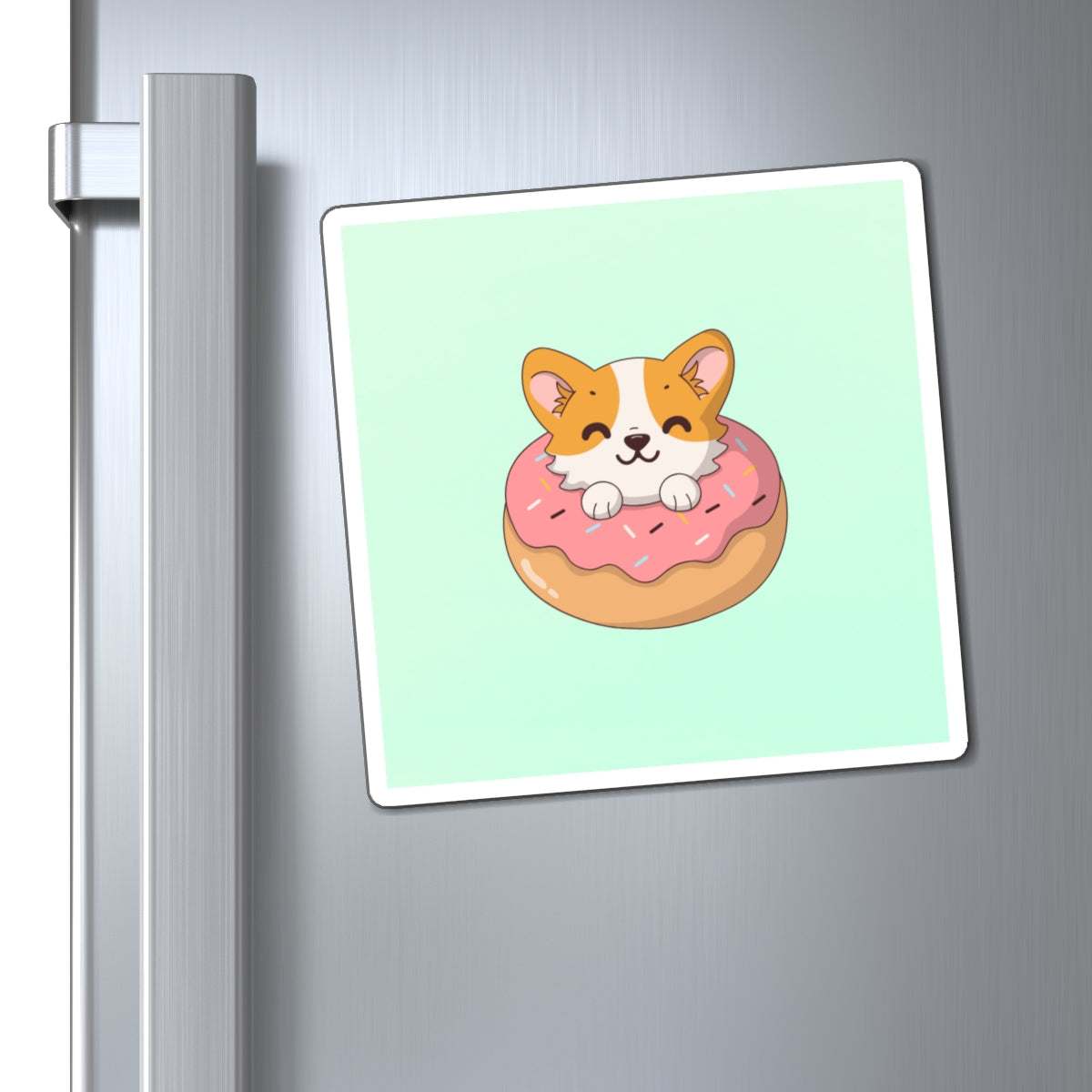 Cute Corgi Donut Magnet