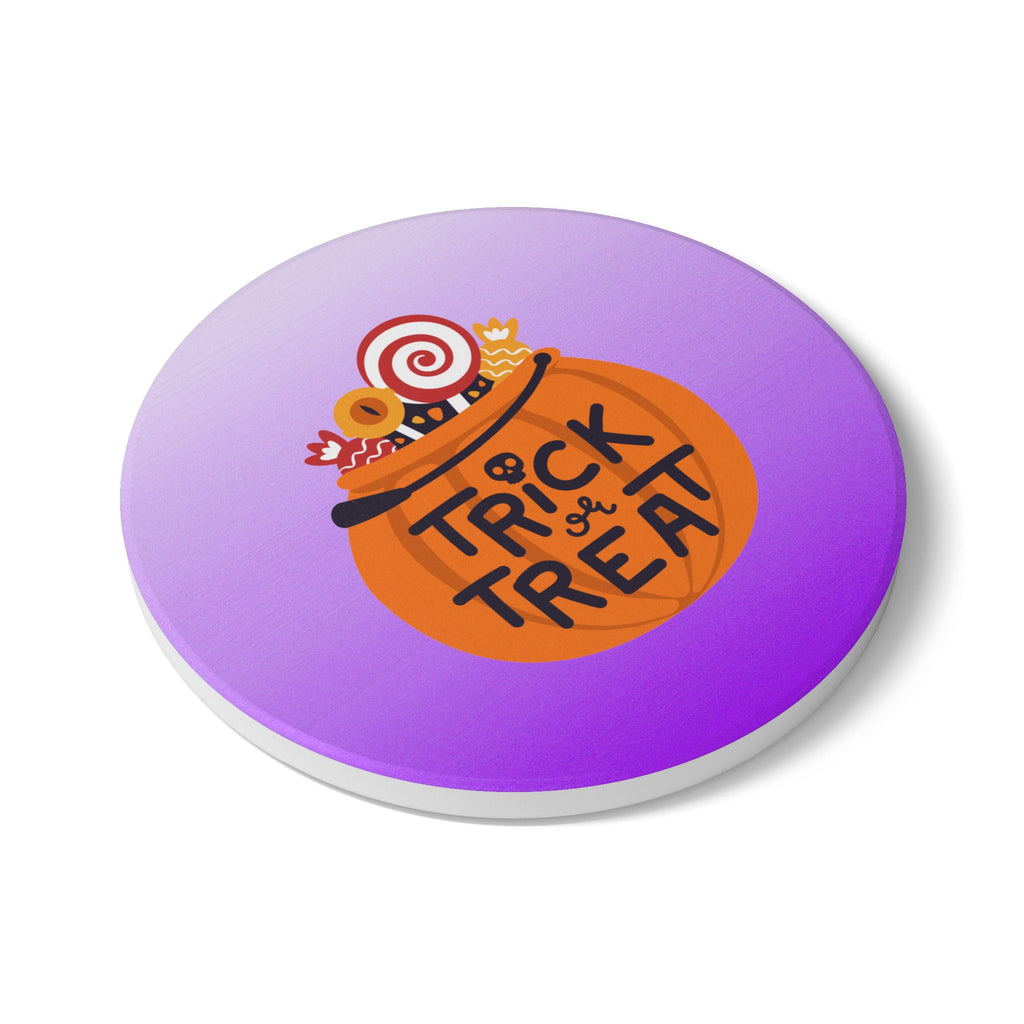 Halloween Trick or Treat Ceramic Coaster
