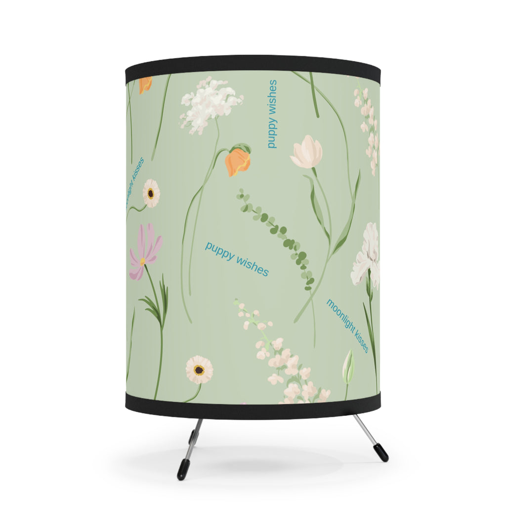 Floral Tripod Lamp