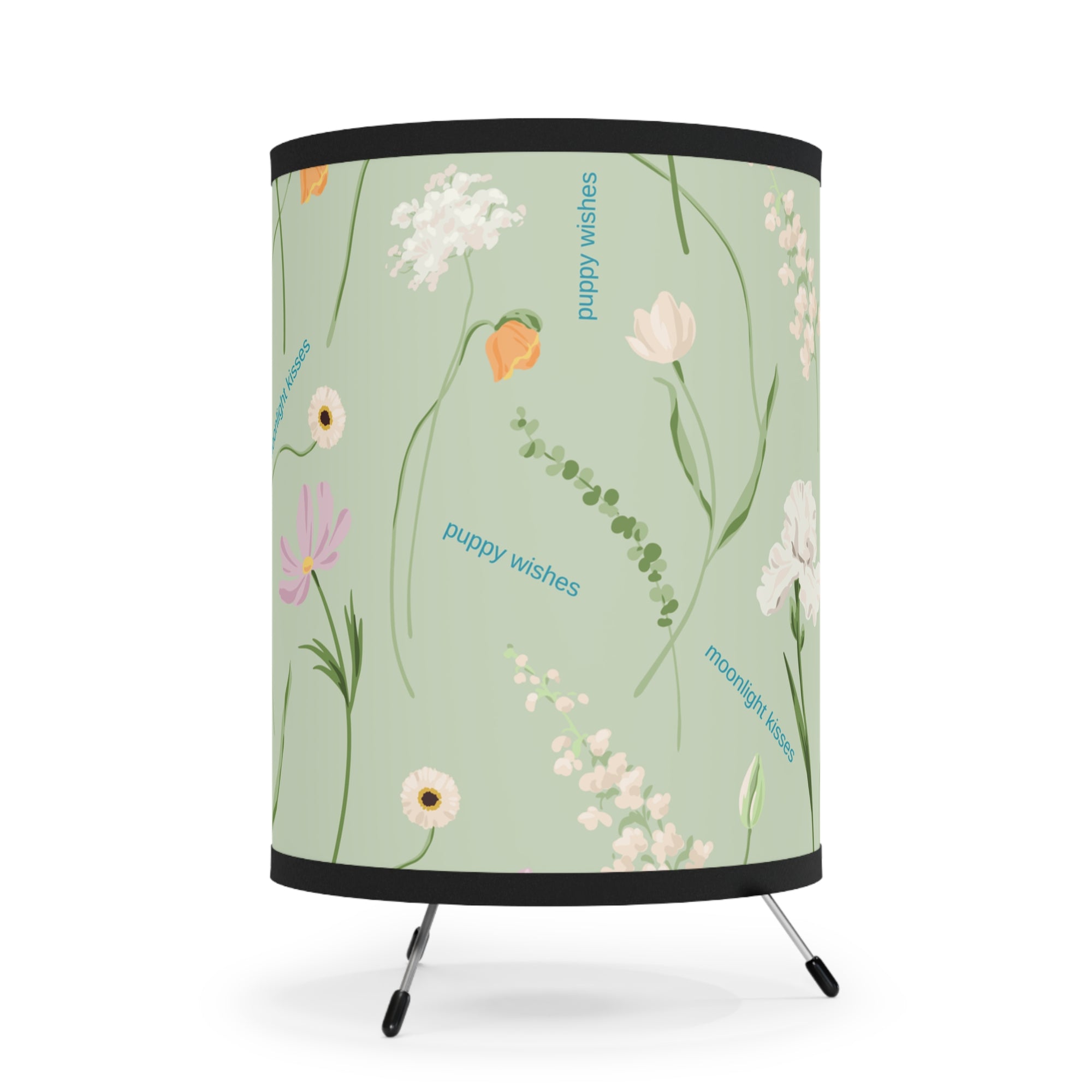 Floral Tripod Lamp