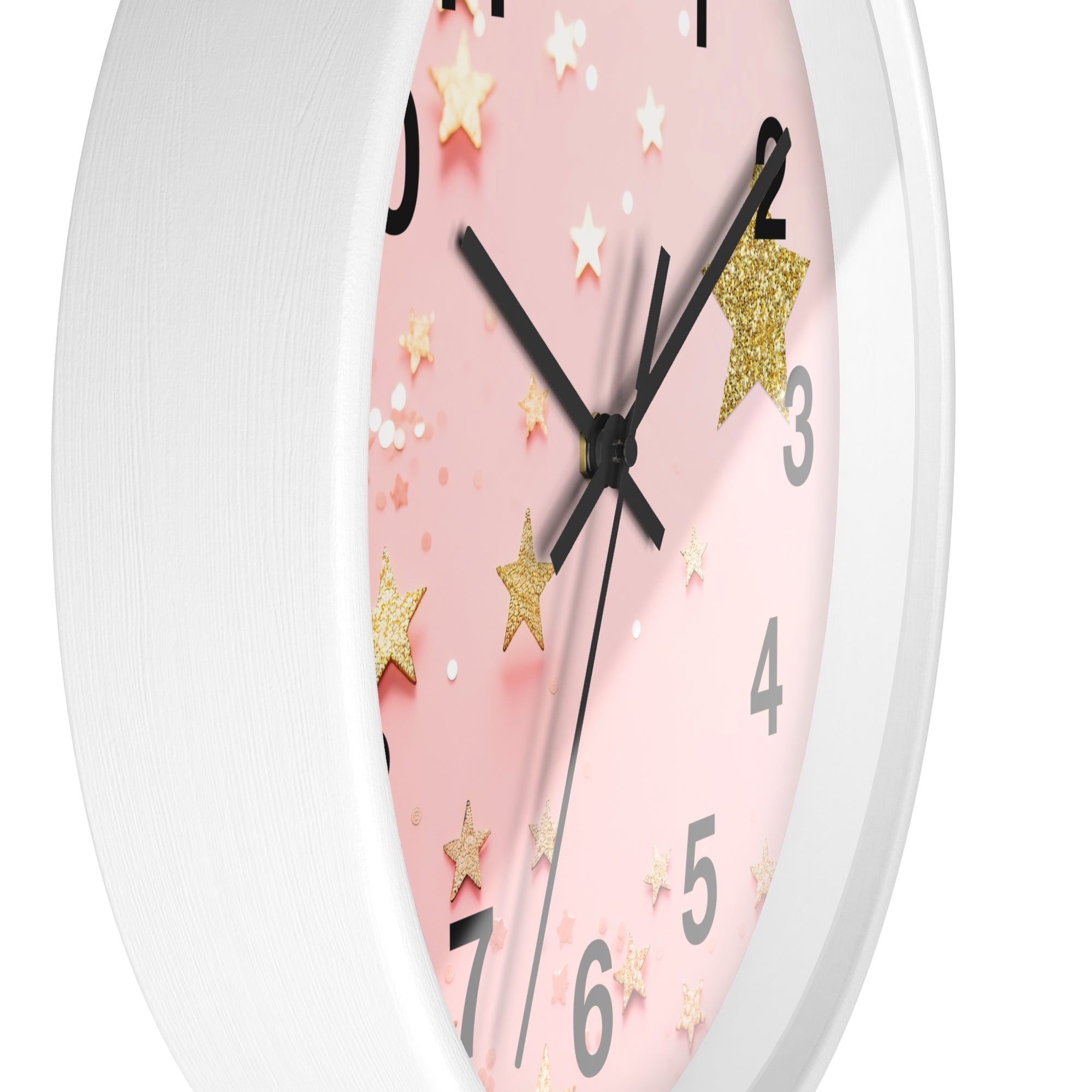 Wall Clock - Glitter & Gold