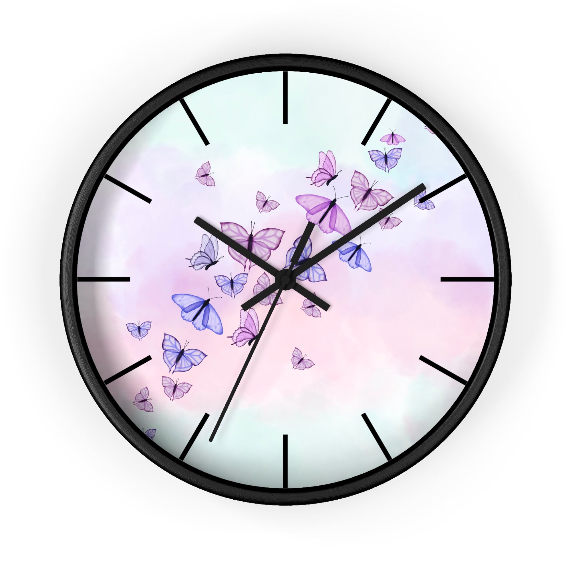 Butterfly Garden Wall Clock