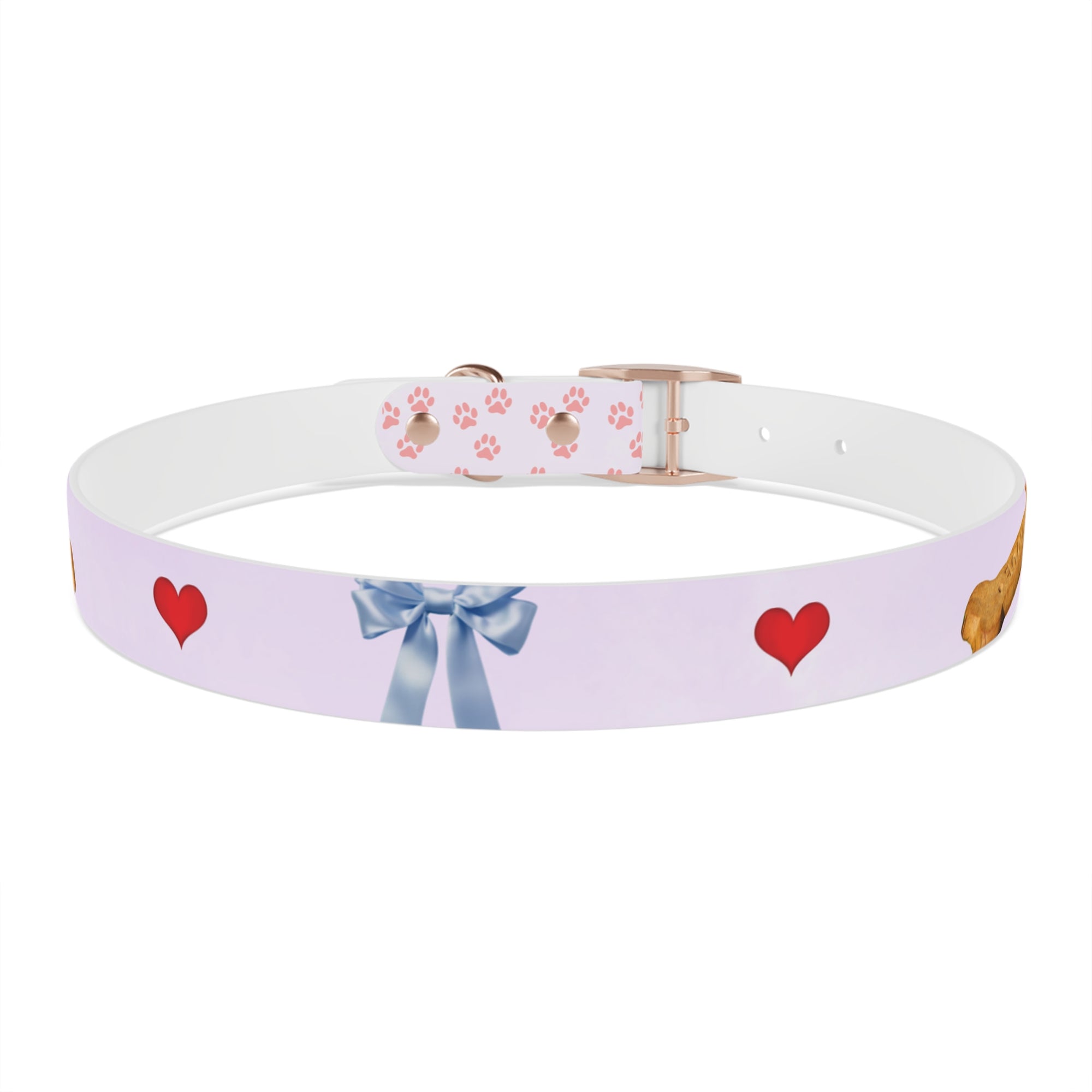 Charming Pet Collar with Paw Print Design