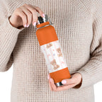 Copper Vacuum Insulated Bottle With Teddy Bear Design, 22oz