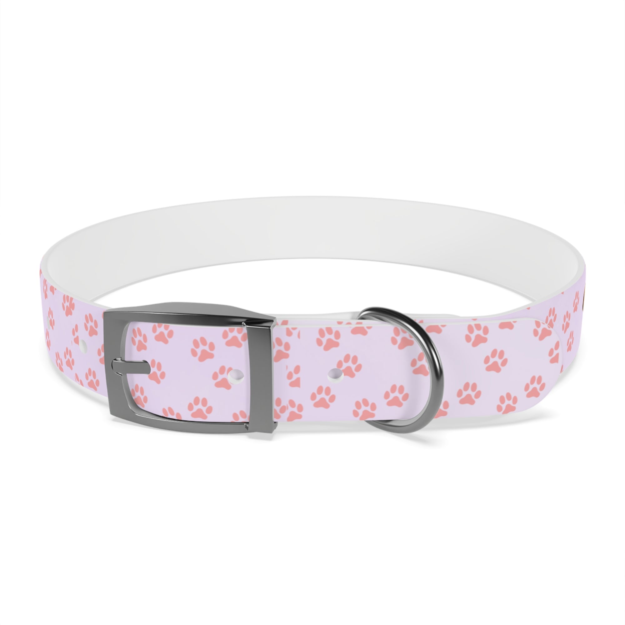 Charming Pet Collar with Paw Print Design