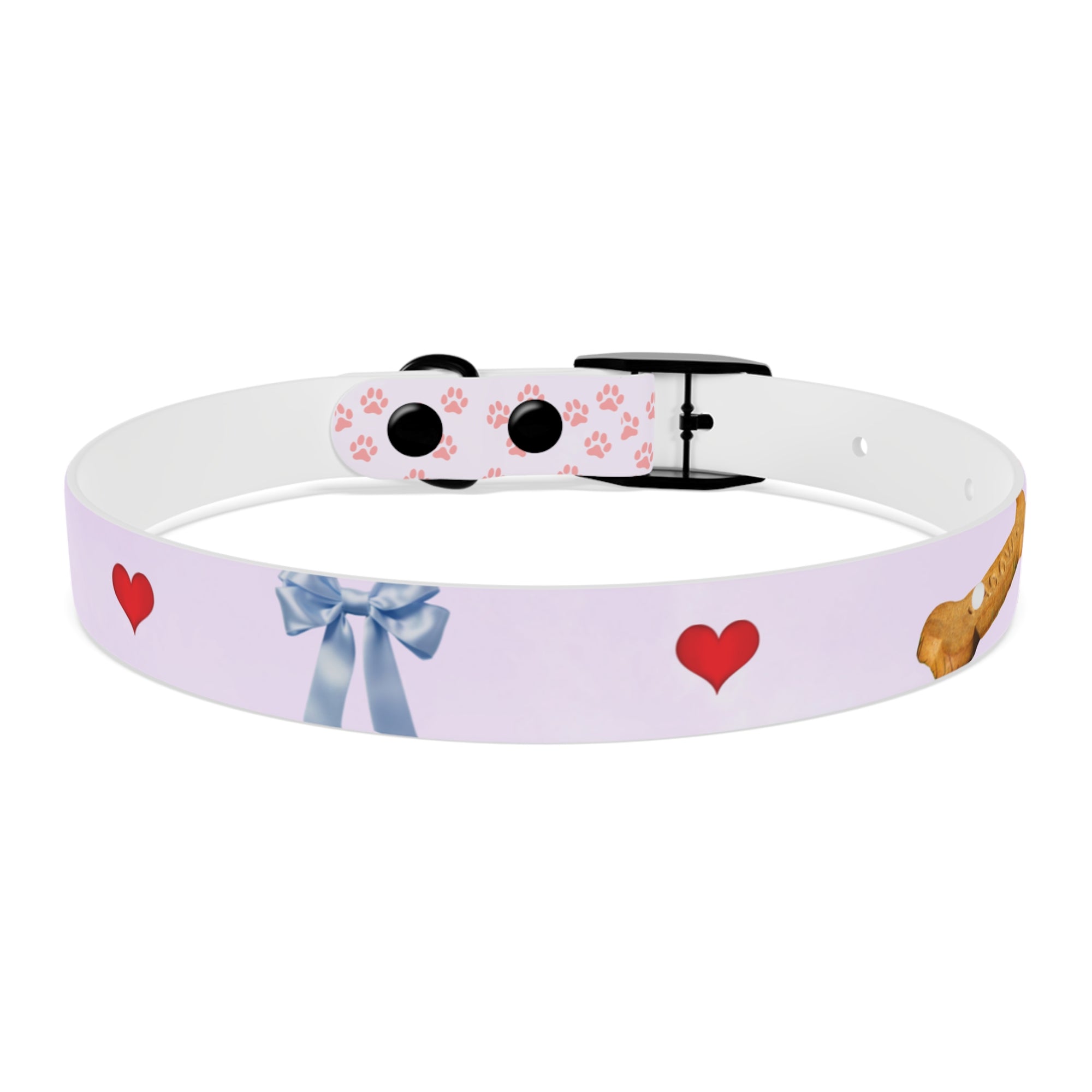 Charming Pet Collar with Paw Print Design