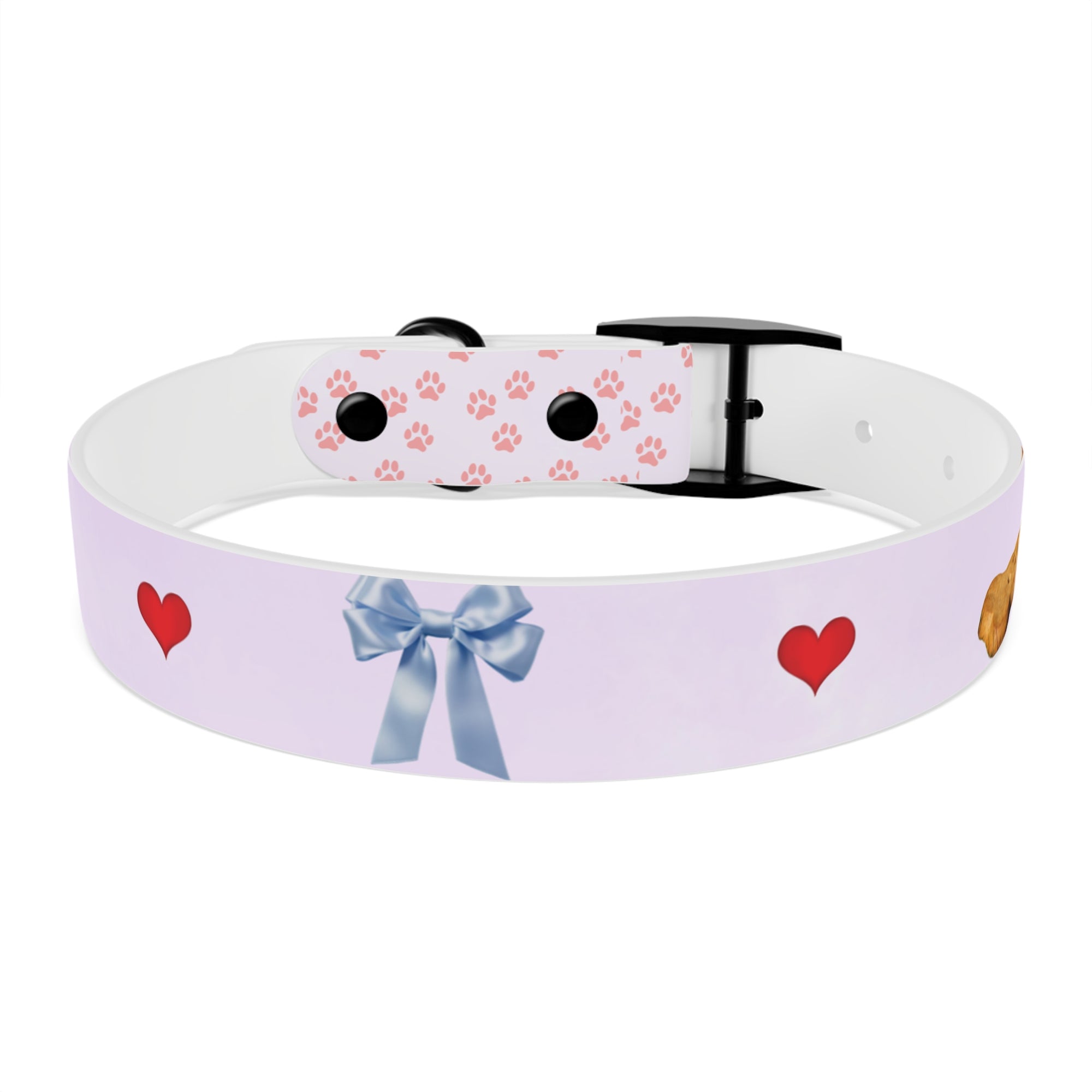 Charming Pet Collar with Paw Print Design