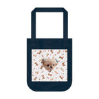Cute Dog Lover's Organic Canvas Tote Bag