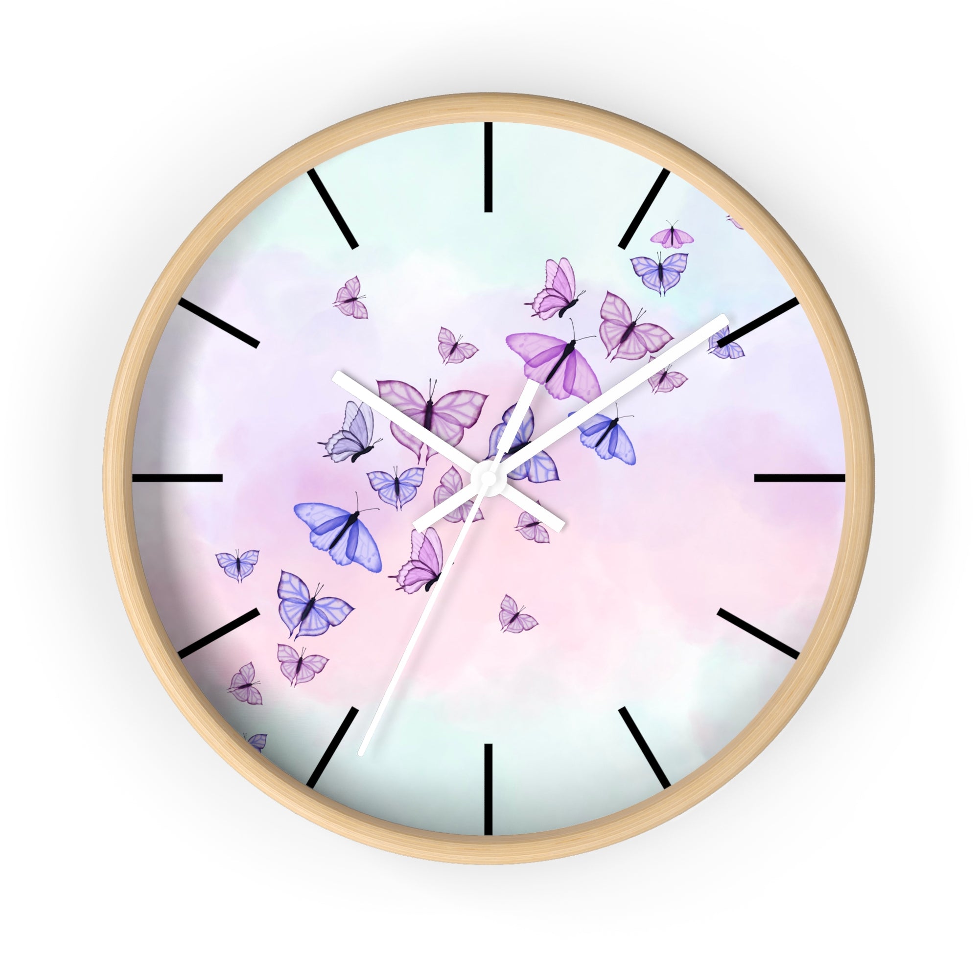 Butterfly Garden Wall Clock