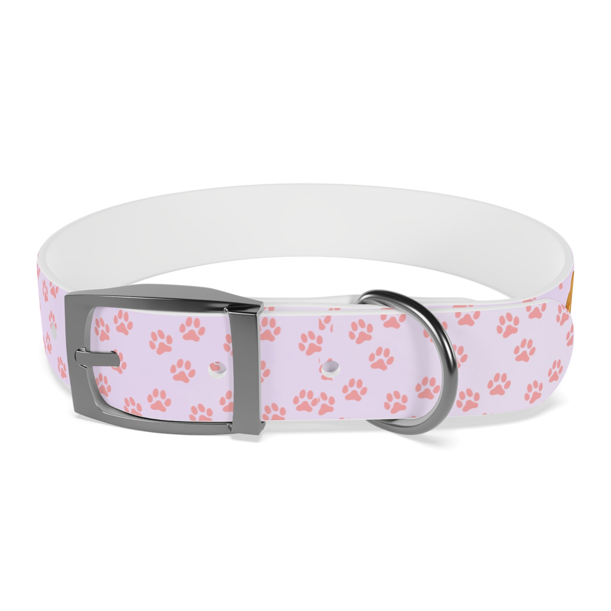 Charming Pet Collar with Paw Print Design