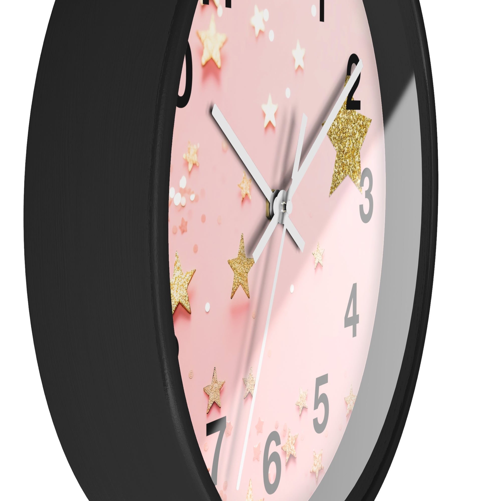 Wall Clock - Glitter & Gold