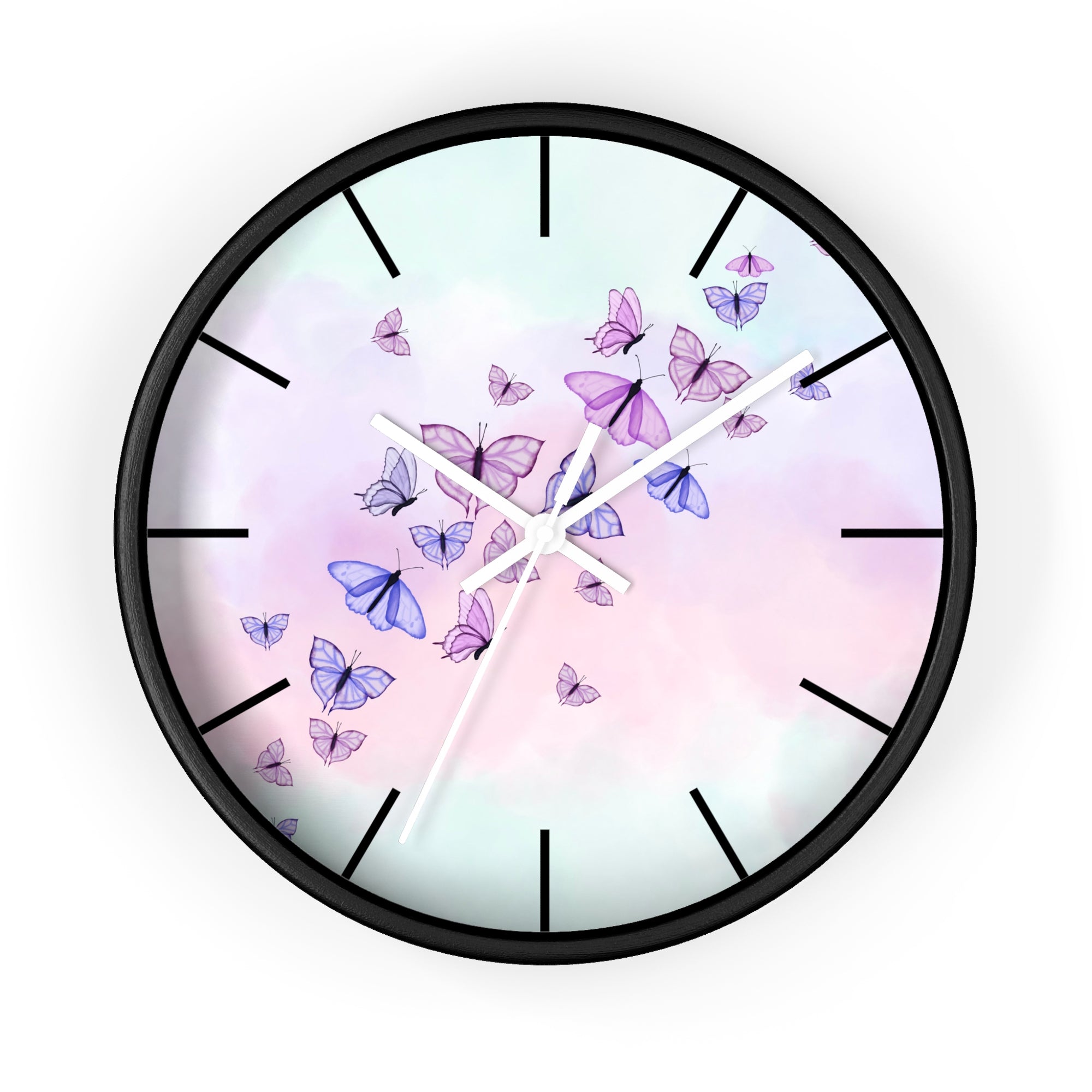 Butterfly Garden Wall Clock
