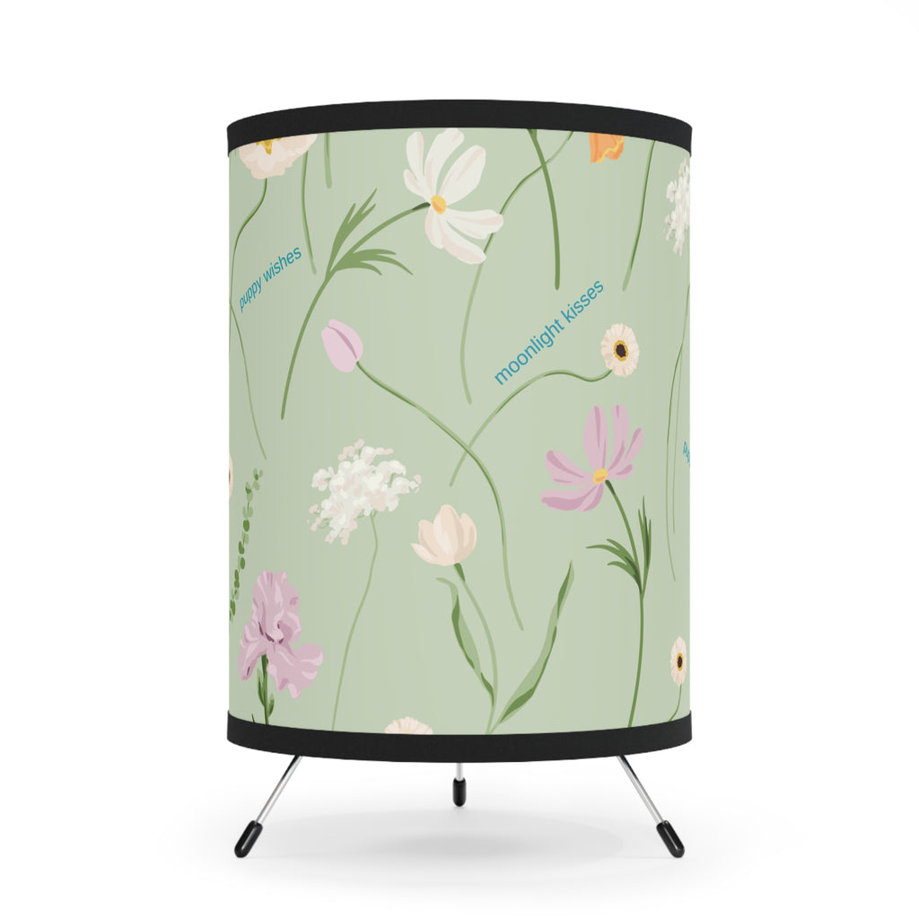 Floral Tripod Lamp