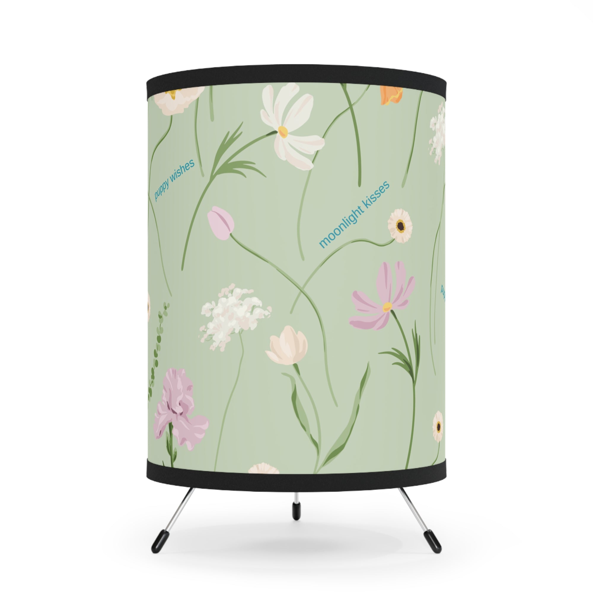 Floral Tripod Lamp