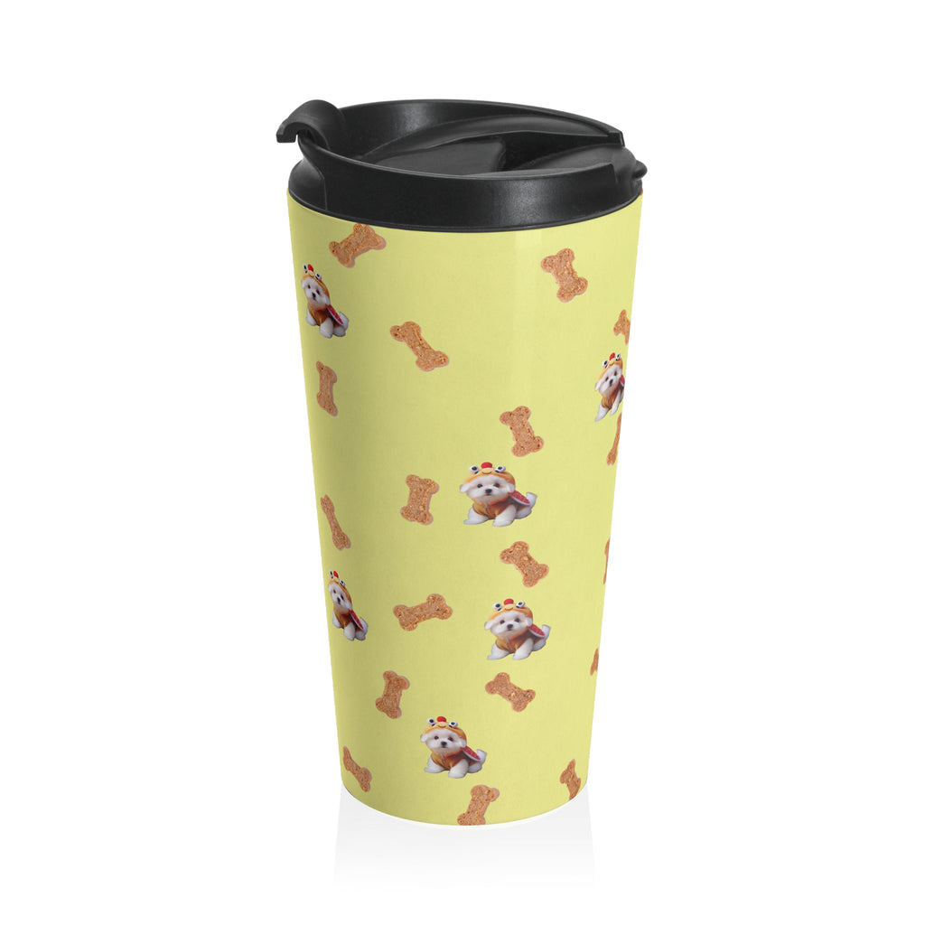 Cute Pet-Themed Travel Mug, Perfect for Animal Lovers, Gifts for Dog Owners, Coffee Mug for Road Trips, Fun Travel Accessory