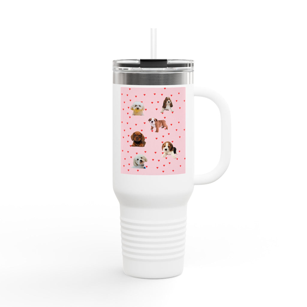 Cute Pet-Themed Insulated Travel Mug, 40oz