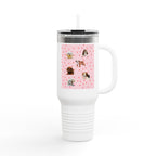 Cute Pet-Themed Insulated Travel Mug, 40oz
