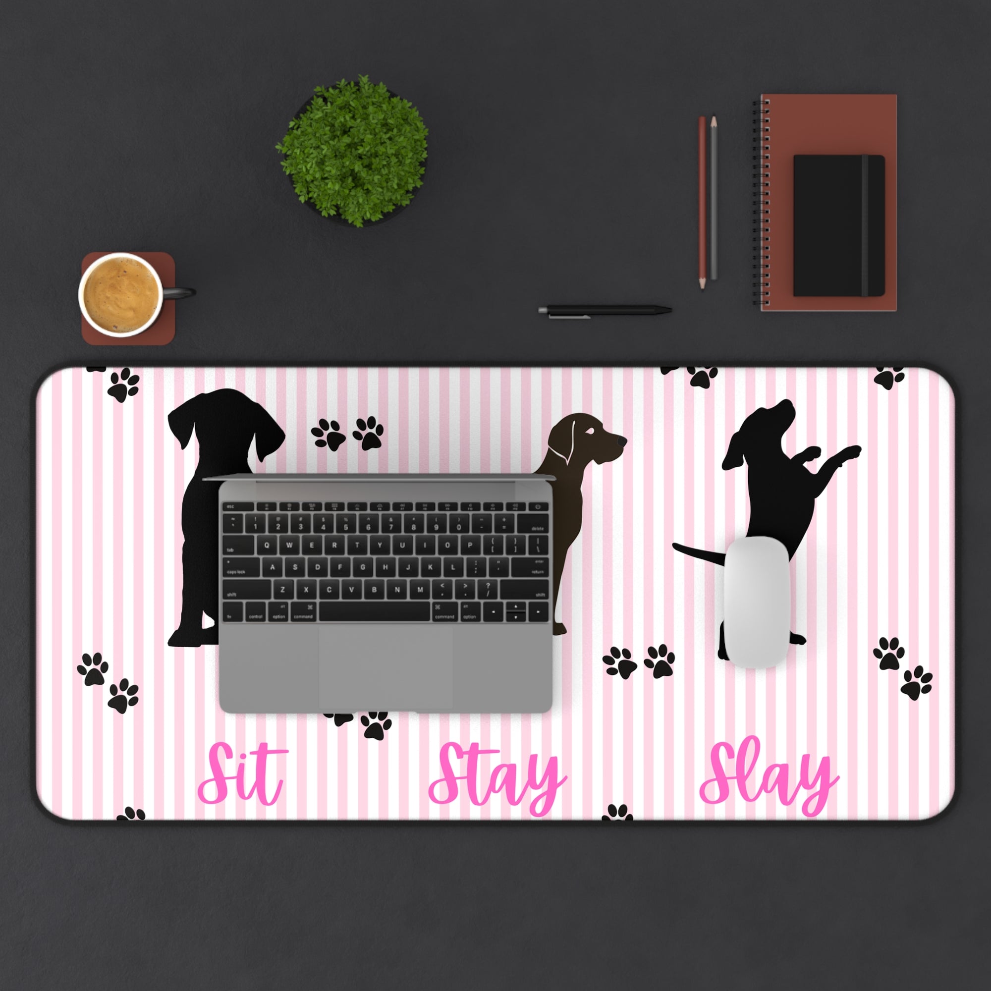 Charming Dog Themed Desk Mat
