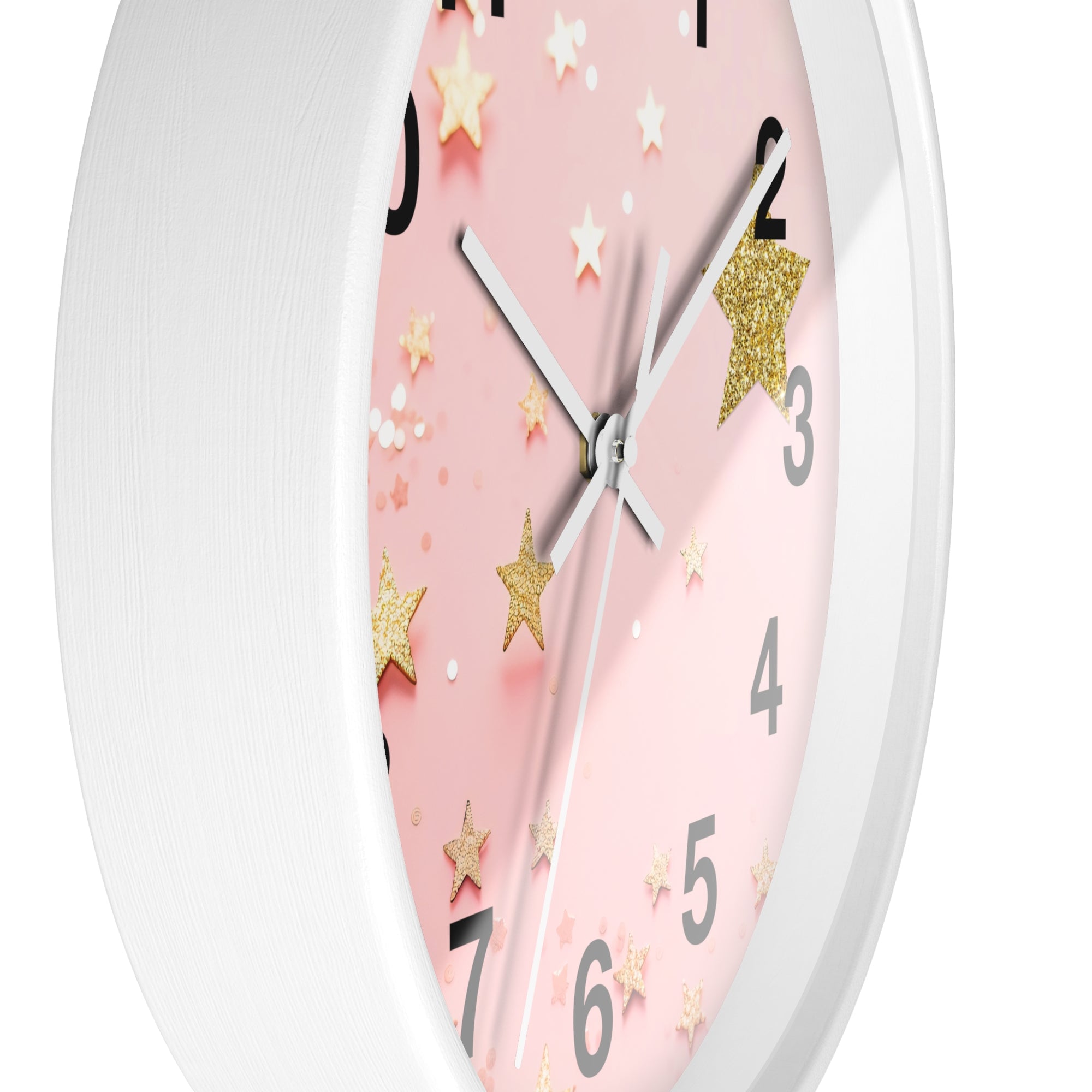 Wall Clock - Glitter & Gold