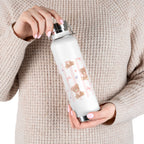 Copper Vacuum Insulated Bottle With Teddy Bear Design, 22oz