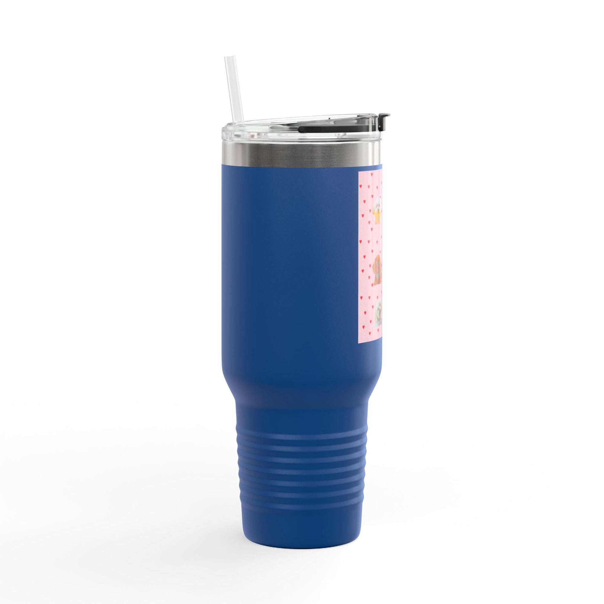 Cute Pet-Themed Insulated Travel Mug, 40oz