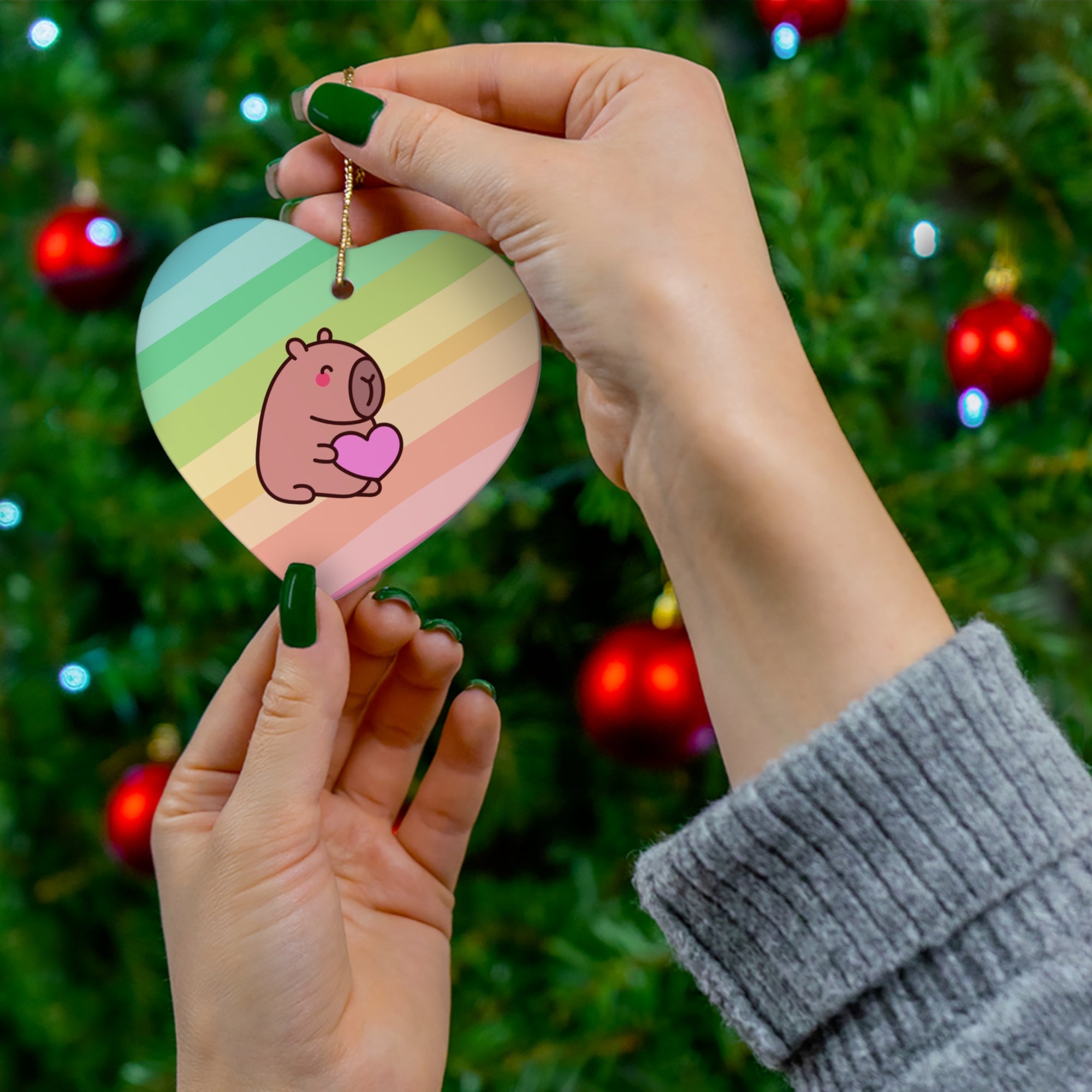Cappybara or Customize Ceramic Ornament