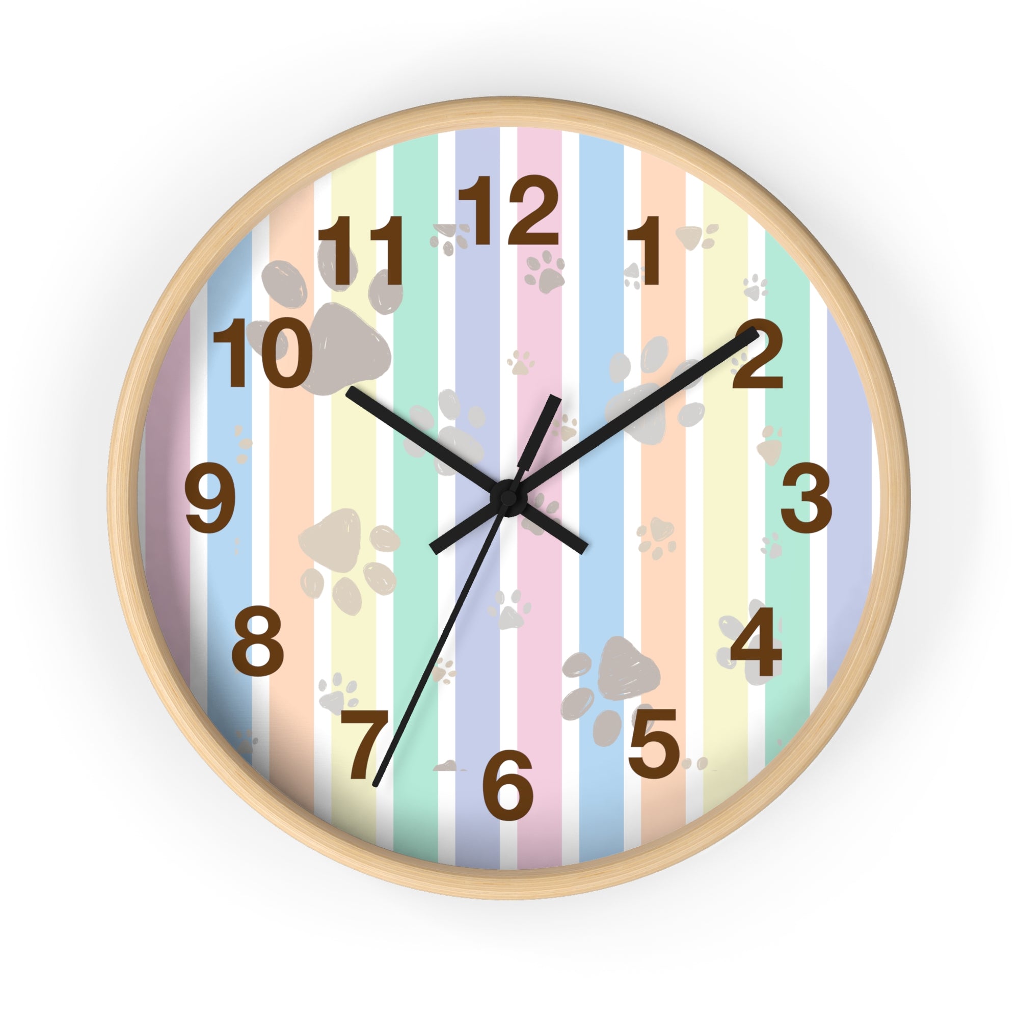 Paw Print Wall Clock
