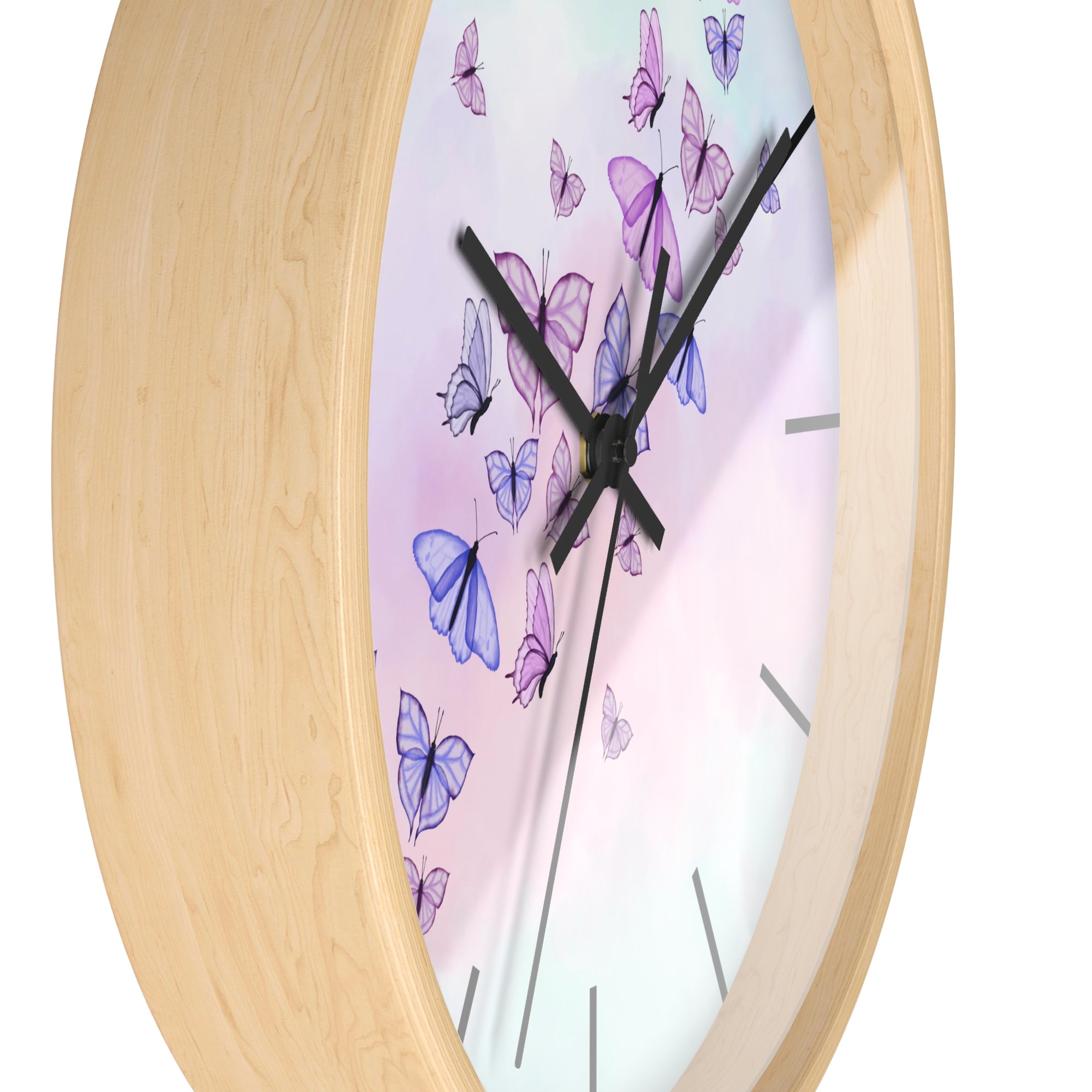 Butterfly Garden Wall Clock