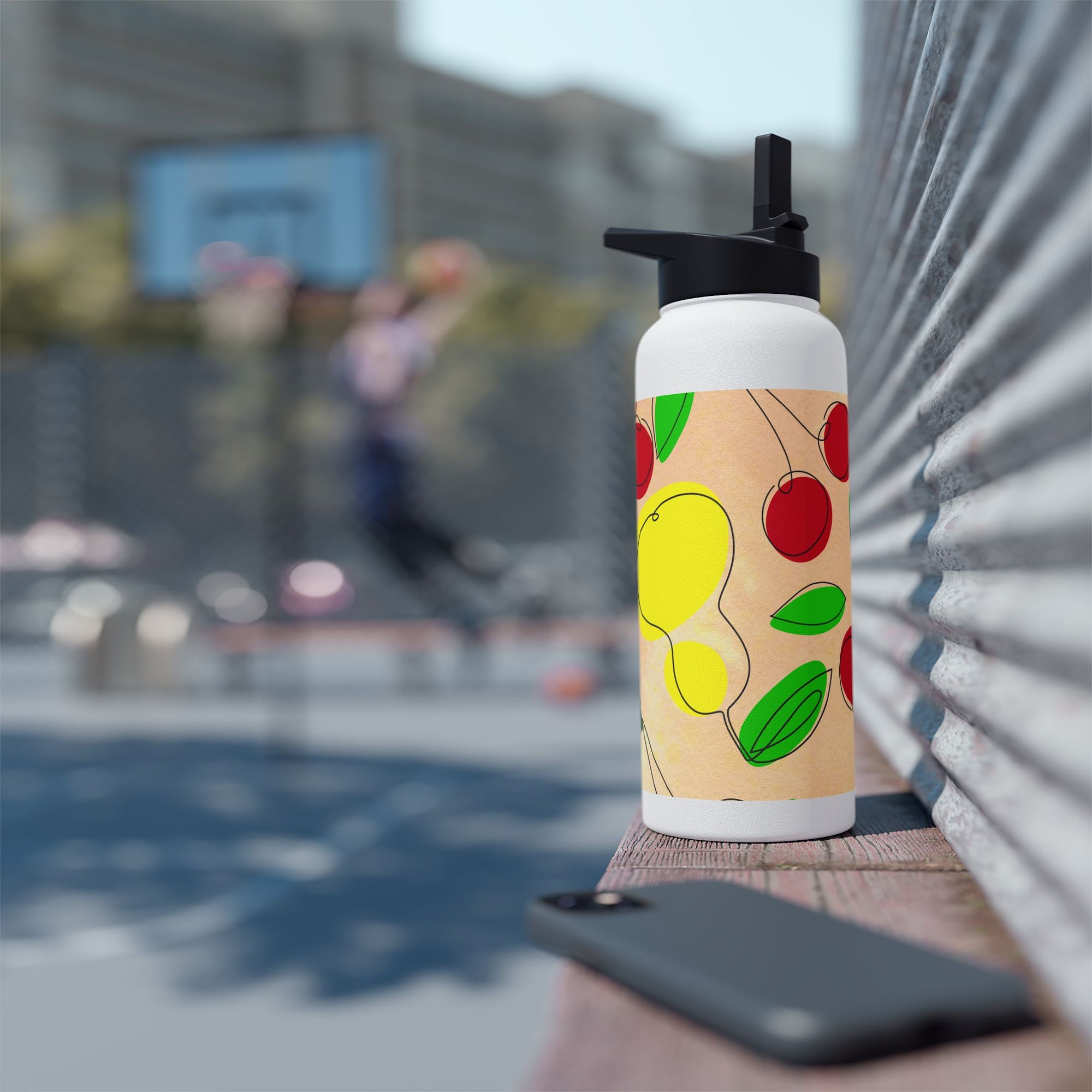 Charming Fruit Pattern Water Bottle