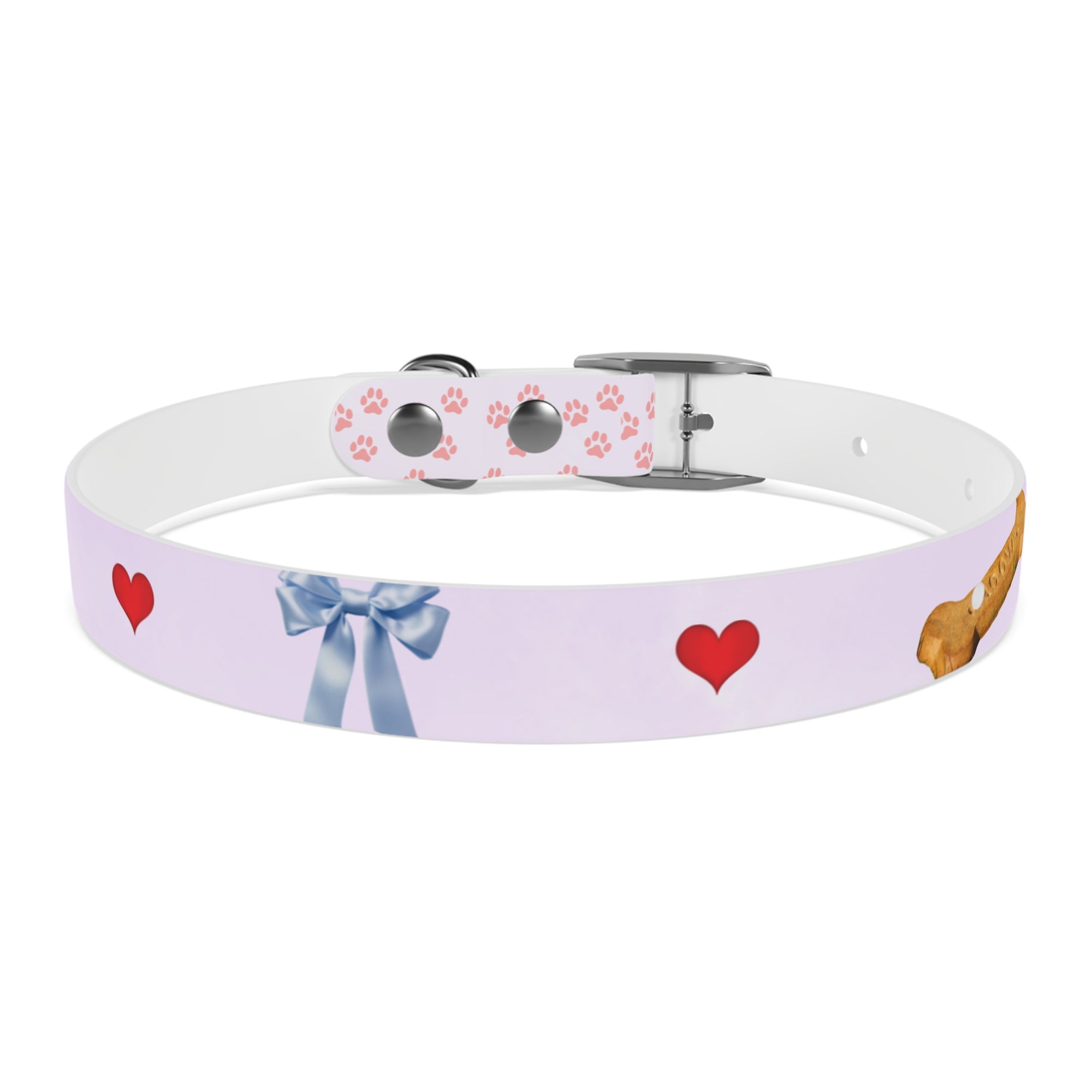 Charming Pet Collar with Paw Print Design